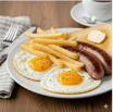 Eggs, Sausages, Chips
